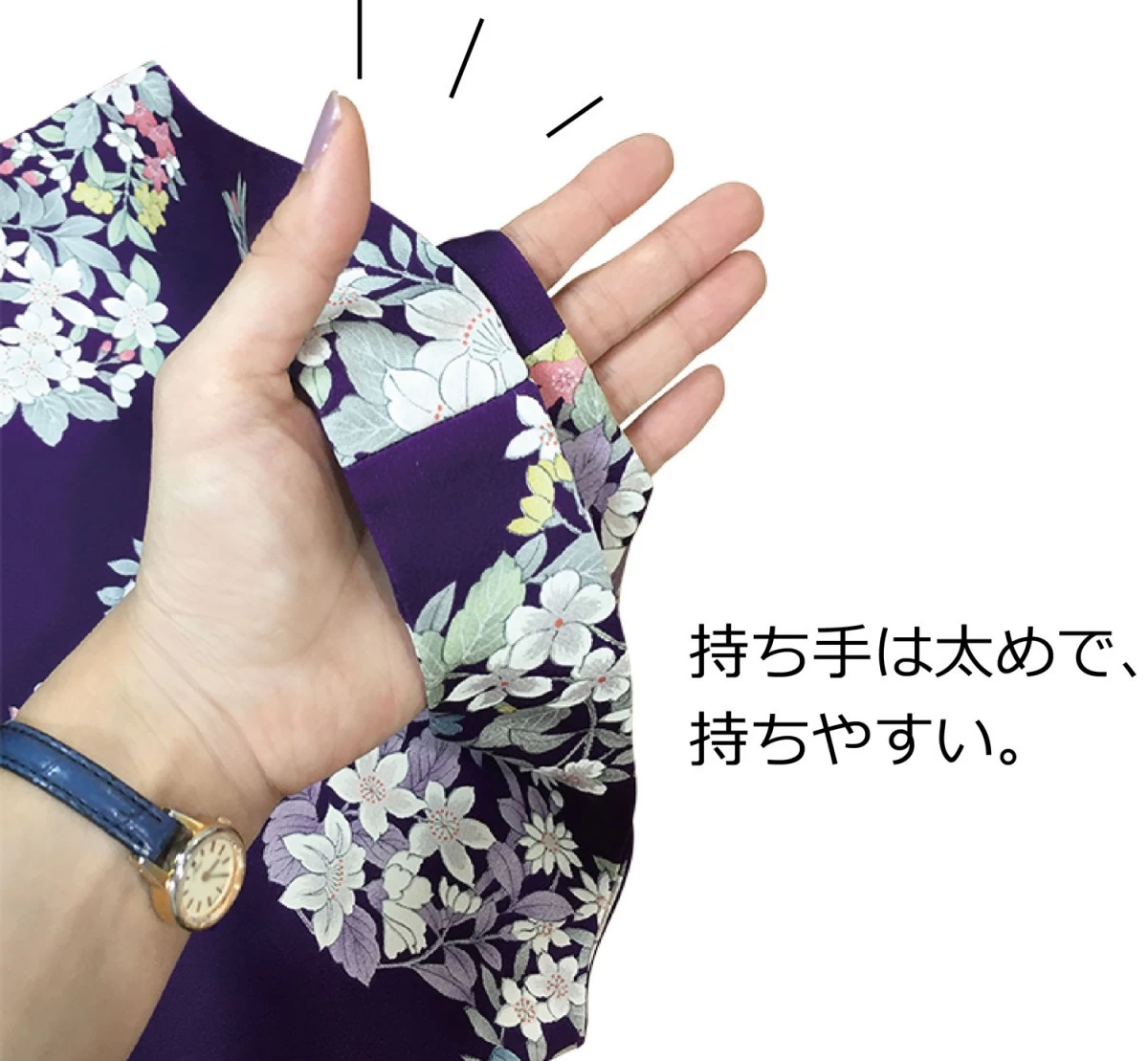 小付き花柄トートバッグ - Anciel